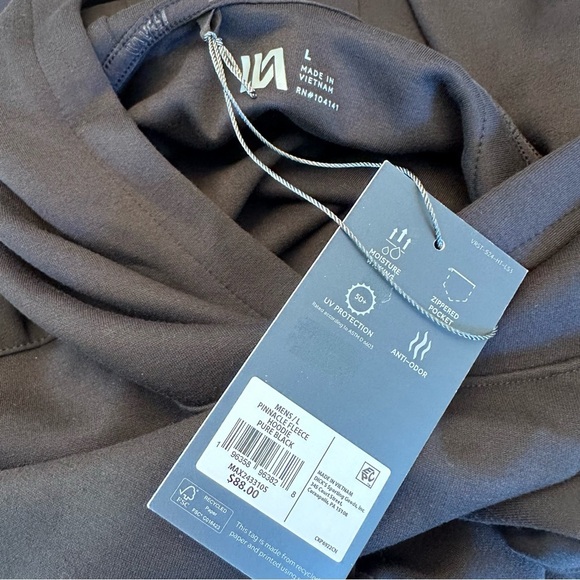 VRST Men’s Pinnacle Fleece Hoodie Black Size Large New w/ Tags - Picture 7 of 8